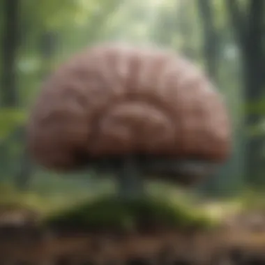 Optimizing Mental Frameworks A visual representation of a brain in harmony with nature