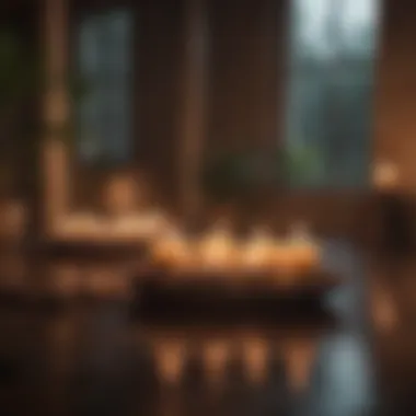 Meditation for Subconscious Reprogramming A serene meditation space with candles and soft lighting