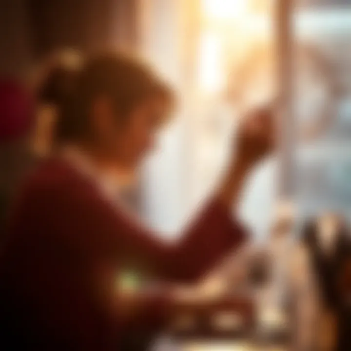 A person immersed in a creative activity, showcasing the joy of passion