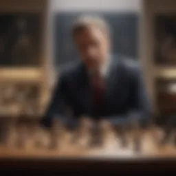 A thoughtful leader contemplating strategies
