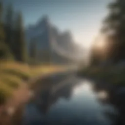 A serene landscape symbolizing personal growth