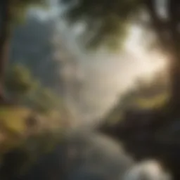 A serene landscape symbolizing inner peace