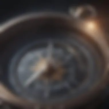 Navigating towards Success Illustration of a compass pointing towards success