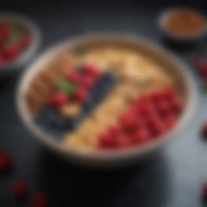 A bowl filled with colorful berries and nuts, showcasing a healthy alkaline snack.