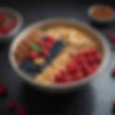 Alkaline Snack Bowl A bowl filled with colorful berries and nuts, showcasing a healthy alkaline snack.