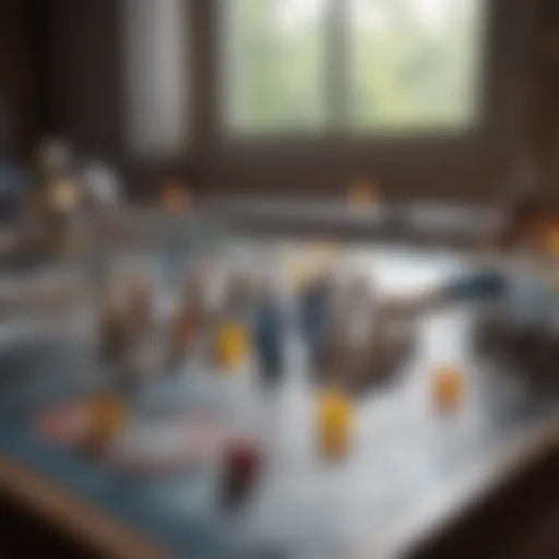 Strategic board game enhancing cognitive skills