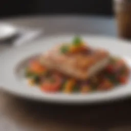Gourmet culinary creation on a plate