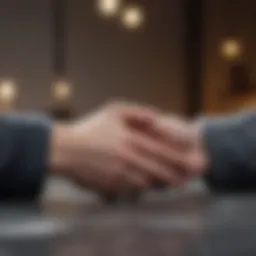 Person offering a helping hand to another