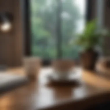 Creating an Inspiring Environment A serene workspace with a cup of tea and inspirational quotes