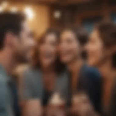 The Power of Relationships for Well-Being A group of friends connecting and sharing laughter.