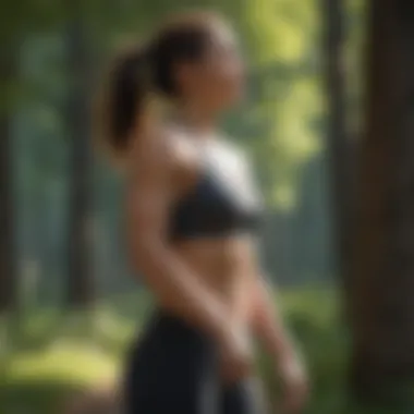Embracing Active Lifestyles A person engaging in an outdoor physical activity