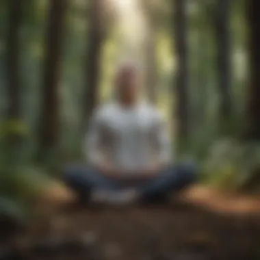 Cultivating Mental Wellness An individual meditating in a serene environment