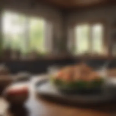 Mindful Eating for Sustainable Weight Loss A serene setting showcasing mindful eating practices