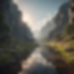 A serene landscape representing inner peace and self-discovery