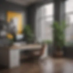 A serene workspace with minimal distractions