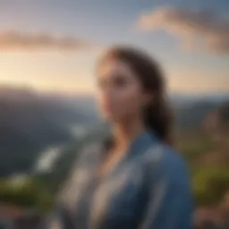 A serene landscape symbolizing inner peace