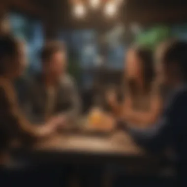 Cultivating Meaningful Relationships A group of friends enjoying a meaningful conversation