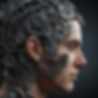 Cognitive Restructuring: Gears of the Mind A brain with interconnected gears representing cognitive restructuring