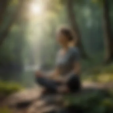 Practicing Mindfulness in Nature Mindfulness meditation session outdoors