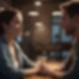 Couple engaged in deep conversation