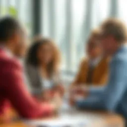 A group of diverse professionals engaged in a strategic discussion