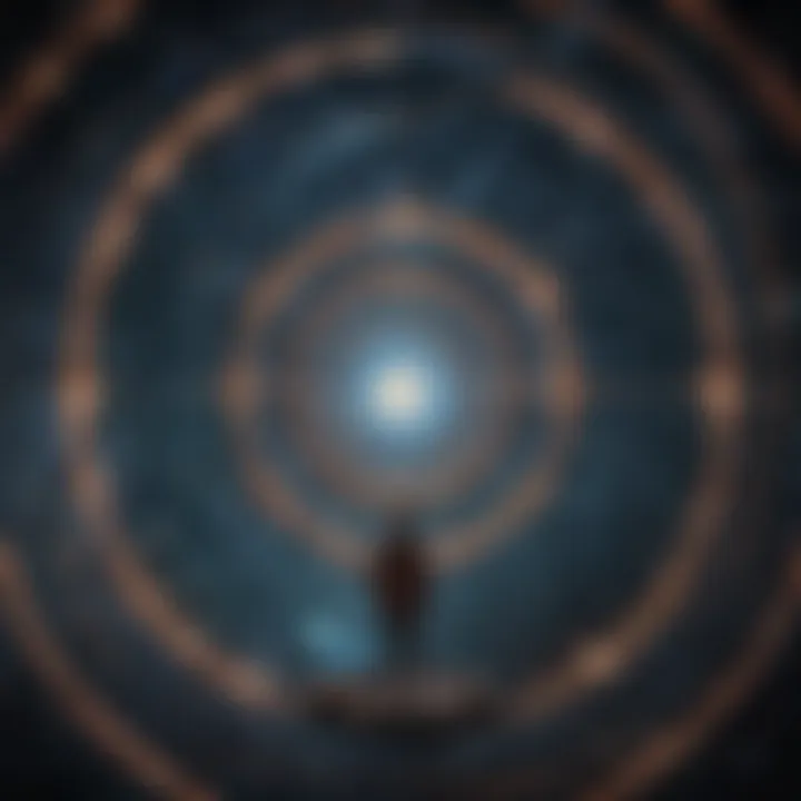 A cosmic illustration depicting profound connections in the universe