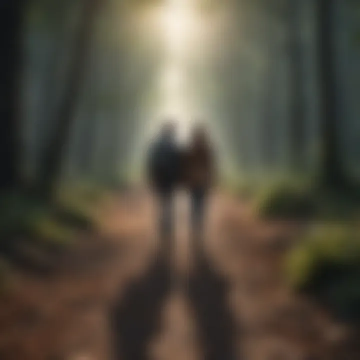A path symbolizing life's experiences leading toward deeper relationships