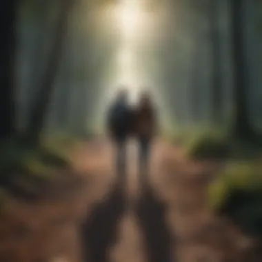 Path to Deeper Relationships A path symbolizing life's experiences leading toward deeper relationships