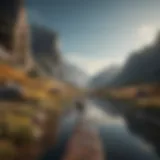 A serene landscape representing the journey of self-discovery