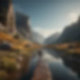 A serene landscape representing the journey of self-discovery
