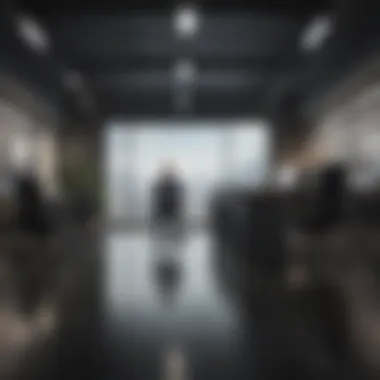 Leadership in the Modern Era Inspiring quote about leadership in a modern office setting