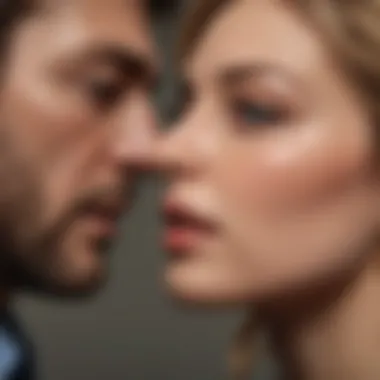 Intimacy Struggles in a Sexless Marriage Illustration symbolizing the struggle with intimacy in a marriage