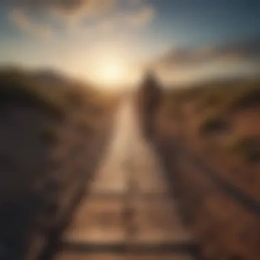 Navigating the Journey of Personal Growth A path leading toward a bright horizon signifying a growth journey