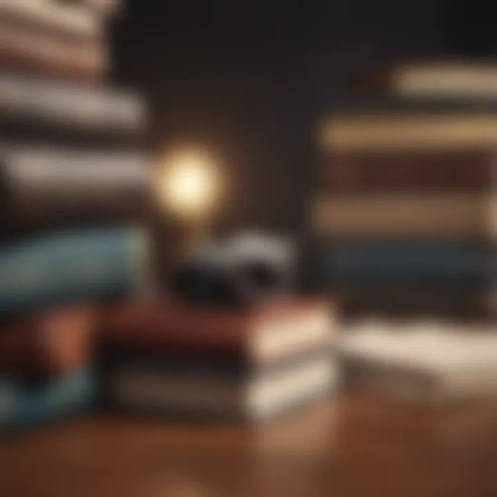 A collection of books and resources symbolizing continuous learning