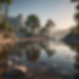A serene landscape that represents mental clarity