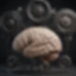 Creative representation of a brain and gears symbolizing adaptive thinking