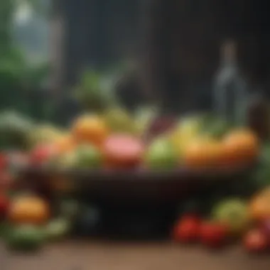 Embracing Natural Nutrition A serene landscape featuring a variety of fresh fruits and vegetables, symbolizing natural nutrition.