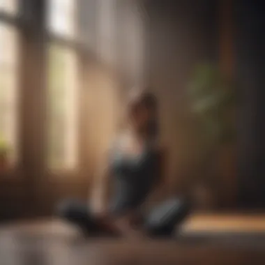 Building Resilience Through Meditation A person meditating to show resilience against anxiety