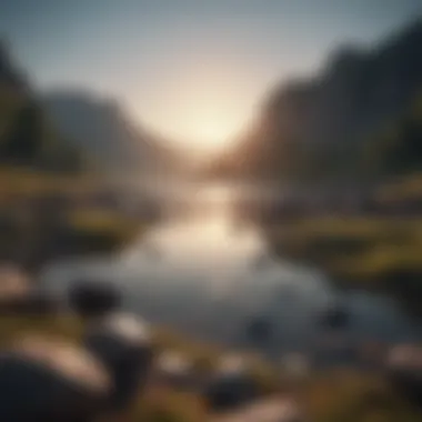 Finding Calm in Chaos A serene landscape symbolizing calmness and clarity