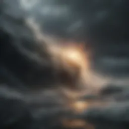 A turbulent storm representing chaos in life