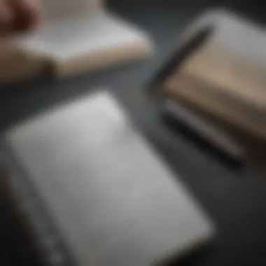 The Power of Reflection A close-up of a journal and pen, signifying the importance of reflection and personal growth.