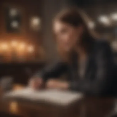 The Power of Self-Reflection A person reflecting in a journal