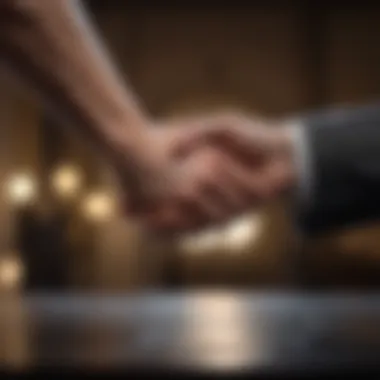 A handshake symbolizing partnership