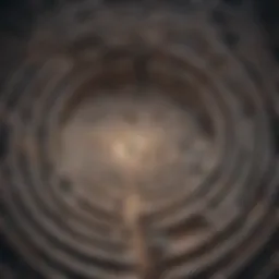 Illustration of a labyrinth symbolizing the intricate journey of self-discovery