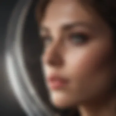 Reflective Moments: Embracing Self-Discovery An abstract representation of self-reflection