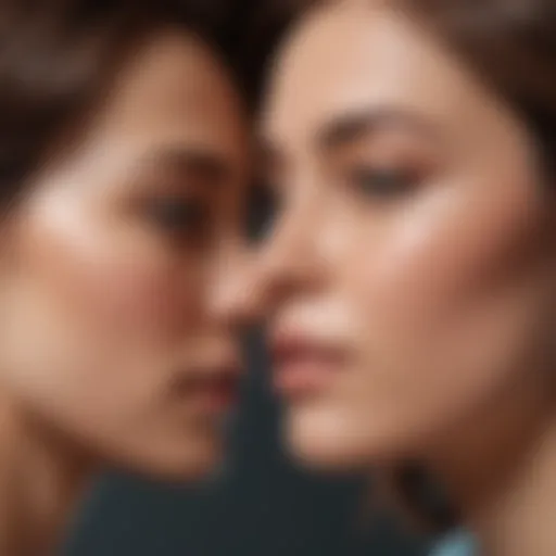 Abstract representation of unreciprocated feelings