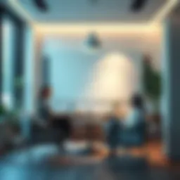 A tranquil space inviting meaningful discussions