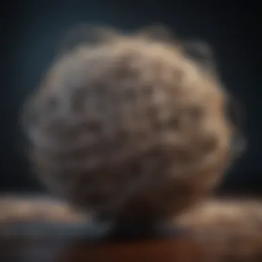 Tangled Thoughts and Overanalysis A tangled ball of string representing chaotic thoughts