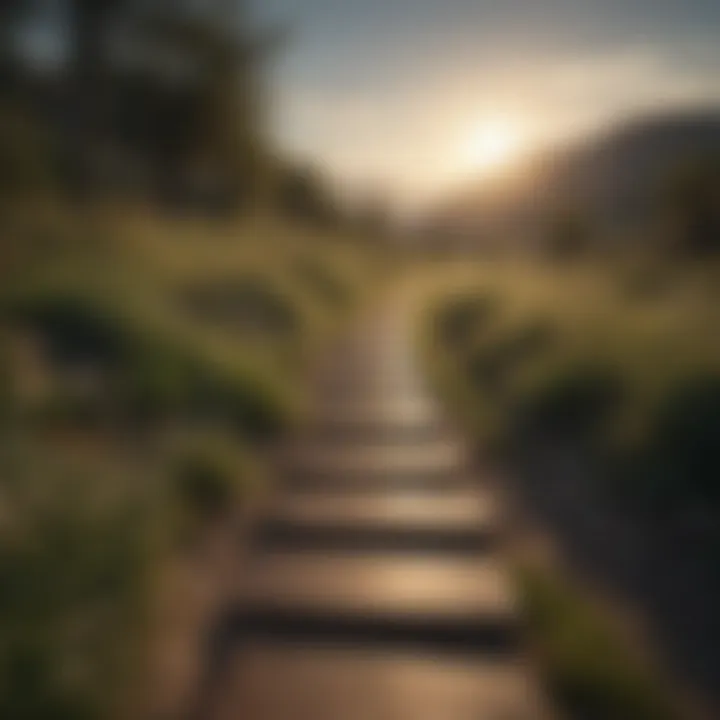 A pathway symbolizing the journey to emotional freedom