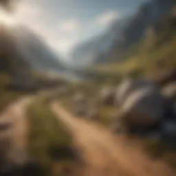 A serene landscape symbolizing the journey to success